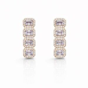 ⚜️ Elegant Gold and Silver Hoop Earrings